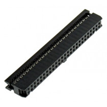 SC50SR; Ligzda 2.54mm 2rindas 50k plakanajam vadam