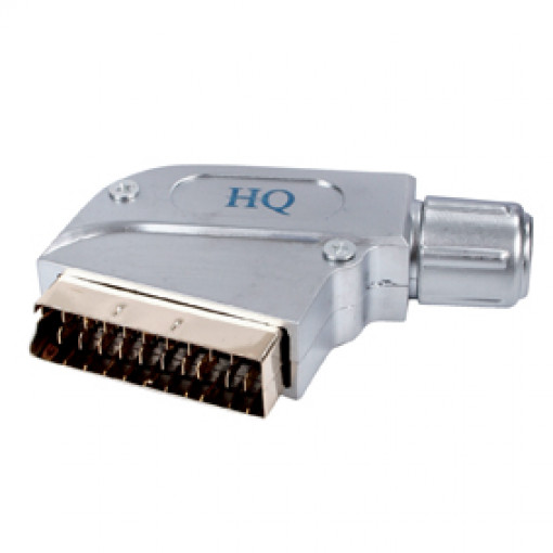 SCART.S.MG.HQ; SCART spraudnis kabelim HQ metāla Gold SCART.S.MG.HQ; SCART spraudnis kabelim HQ metāla Gold