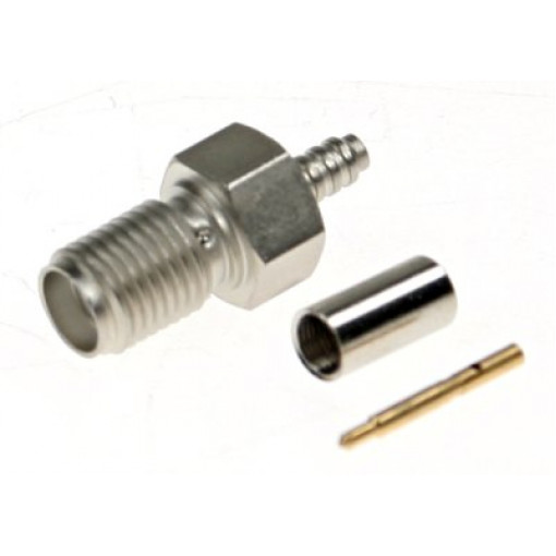 SMARP.RG316.LCR.UNIC; SMA RP ligzda RG316 apsp. GOLD Unicon