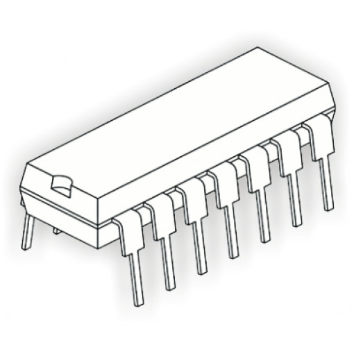 SN74HC393; DUAL BINARY COUNTER DIP14