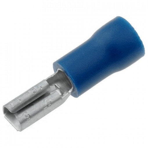 ST-002/B; Terminal: flat; 2.8mm; 0.5mm; female; 1.5÷2.5mm2; crimped; blue; NINIGI ST-002/B; Terminal: flat; 2.8mm; 0.5mm; female; 1.5÷2.5mm2; crimped; blue; NINIGI