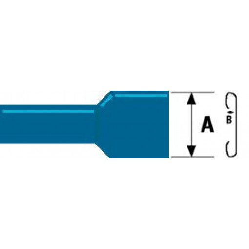ST-013/B; Terminal: flat; 4.8mm; 0.8mm; female; 1.5÷2.5mm2; crimped; blue; NINIGI