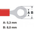 ST-082/R; Ring terminal; M5; Ø: 5.3mm; 0.5÷1mm2; crimped; for cable; tinned; NINIGI