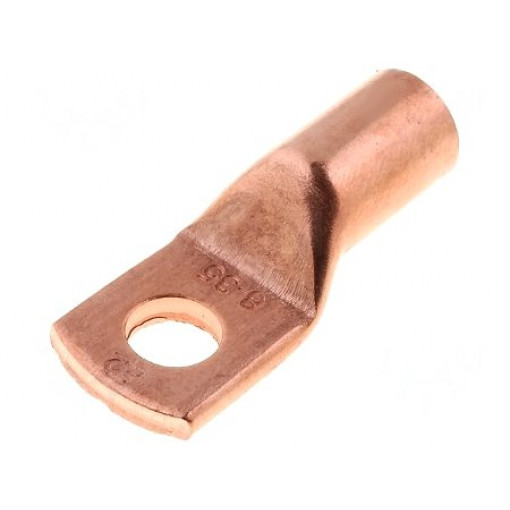 KM35/8; Ring tube terminal; M8; 35mm2; crimped; for cable; L: 33.5mm; ERGOM