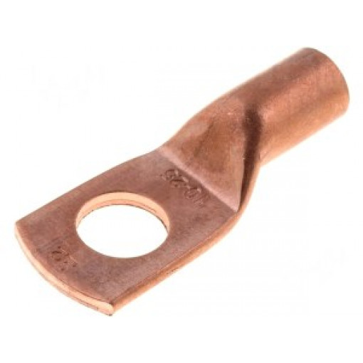 KM25/10; Ring tube terminal; M10; 25mm2; crimped; for cable; L: 32.5mm; ERGOM