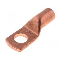 KM35/10; Ring tube terminal; M10; 35mm2; crimped; for cable; L: 35.5mm; ERGOM