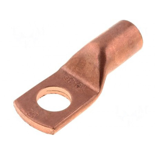 KM35/10; Ring tube terminal; M10; 35mm2; crimped; for cable; L: 35.5mm; ERGOM