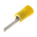 ST-070/Y; Wire pin terminal; Ø: 2.6mm; 4÷6mm2; crimped; for cable; insulated; NINIGI