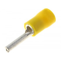 ST-070/Y; Wire pin terminal; Ø: 2.6mm; 4÷6mm2; crimped; for cable; insulated; NINIGI