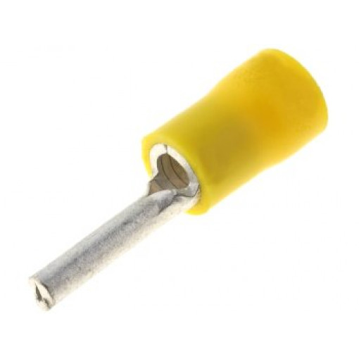 ST-070/Y; Wire pin terminal; Ø: 2.6mm; 4÷6mm2; crimped; for cable; insulated; NINIGI