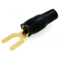 30.4440-03; Terminal: fork; M4; 4mm2; gold-plated; insulated; black; ACV