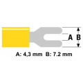 ST-091/Y; Fork terminal; M4; Ø: 4.3mm; 4÷6mm2; crimped; for cable; insulated; NINIGI ST-091/Y; Fork terminal; M4; Ø: 4.3mm; 4÷6mm2; crimped; for cable; insulated; NINIGI