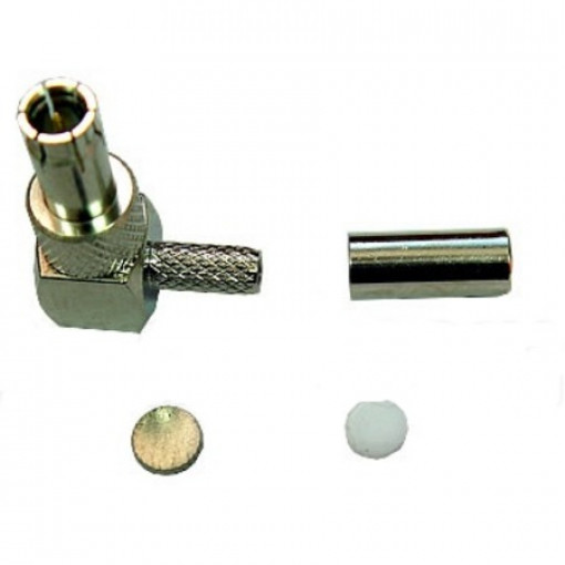 TS9.RG174.SC90; TS9 spraudnis paps 90° Crimp RG174 TS9.RG174.SC90; TS9 spraudnis paps 90° Crimp RG174