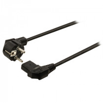 ; Cable; CEE 7/7 (E/F) plug angled,IEC C13 female 90°; 1.8m; PVC; LIAN DUNG