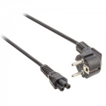 ; Cable; CEE 7/7 (E/F) plug angled,IEC C5 female; 1.8m; black; PVC; LIAN DUNG ; Cable; CEE 7/7 (E/F) plug angled,IEC C5 female; 1.8m; black; PVC; LIAN DUNG