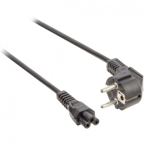 ; Cable; CEE 7/7 (E/F) plug angled,IEC C5 female; 1.8m; black; PVC; LIAN DUNG ; Cable; CEE 7/7 (E/F) plug angled,IEC C5 female; 1.8m; black; PVC; LIAN DUNG