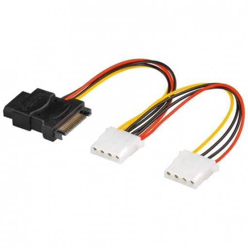 VSSSATA/P5253.02; Vads Power SATA 15pin spr. uz 3x 5.25 spraudņi 0.2m