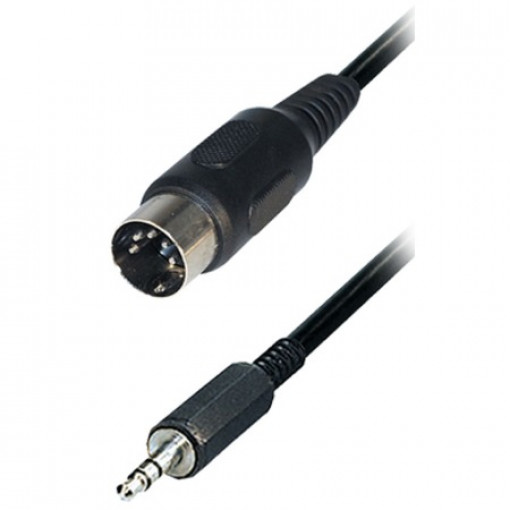 ; Cable; DIN 5pin plug,Jack 3.5mm plug; 1.5m; black; BQ CABLE ; Cable; DIN 5pin plug,Jack 3.5mm plug; 1.5m; black; BQ CABLE