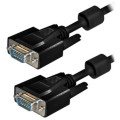 AK-AV-01; Cable; D-Sub 15pin HD plug,both sides; black; 1.8m; AKYGA