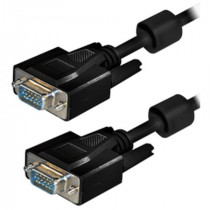 AK-AV-01; Cable; D-Sub 15pin HD plug,both sides; black; 1.8m; AKYGA