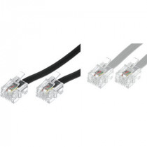 ; Cable: telephone; RJ11 plug,both sides; 2m; white; BQ CABLE