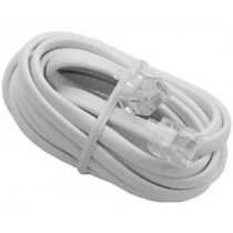 ; Cable: telephone; RJ11 plug,both sides; 5m; white; BQ CABLE