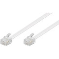 ; Cable: telephone; RJ11 plug,both sides; 7m; white; BQ CABLE