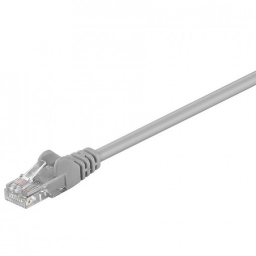 95557; Patch cord; U/UTP; 5e; stranded; CCA; PVC; grey; 1.5m; 26AWG; Goobay