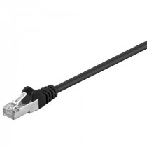 68658; Patch cord; F/UTP; 5e; stranded; CCA; PVC; black; 2m; 26AWG; Goobay