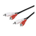 50341; Cable; RCA plug x2,both sides; 20m; Plating: nickel plated; Goobay