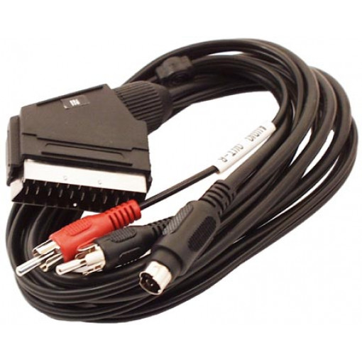 VSSS/MD4R2.15.<<; Vads SCART / MiniDIN 4k 2RCA spr. 1.5m <<
