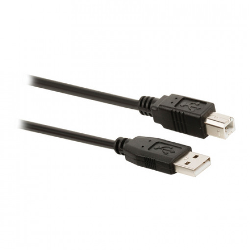 CAB-USB2AB/1.8-BK; Cable; USB 2.0; USB A plug,USB B plug; 1.8m; black; Core: CCA; BQ CABLE