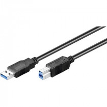 VSSUA3/UB3.18; Vads USB A / USB B spraudņi, 1.8m USB3.0