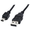 50768; Cable; USB 2.0; USB A plug,USB B mini plug; 3m; black; Canon; Goobay
