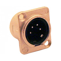 XLR4.CH.NTR.S; XLR4 šasijas spraudnis ar 2skr. paneli NEUTRIK