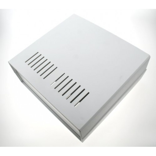 Z17WJ PS; Enclosure: with panel; vented; X: 218mm; Y: 237mm; Z: 92mm; grey; KRADEX