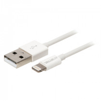 43320; Cable; USB 2.0; USB A plug,Apple Lightning plug; 1m; white; Goobay