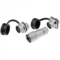 SF1210/P4I; SF12; plug; male; PIN: 4; IP67; 4÷6.5mm; 5A; soldering; for cable; WEIPU