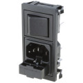 BZV01/Z0000/11; Connector: AC supply; socket; male; 10A; 250VAC; IEC 60320; UL94V-0; BULGIN