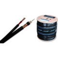 RG59/2X05; RG59 Video kabelis 0.6mm 90%Cu ekrāns un 2x0.5mm² Cu