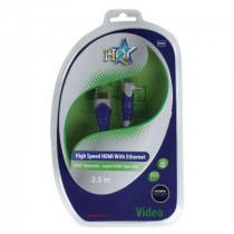 VSSHDMI/.25.90#SV405; High Speed HDMI cable with Ethernet HDMI connector angled 2.50 m grey