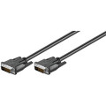 93295; Cable; DVI-D (24+1) plug,both sides; 0.5m; black; Goobay