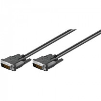 93295; Cable; DVI-D (24+1) plug,both sides; 0.5m; black; Goobay 93295; Cable; DVI-D (24+1) plug,both sides; 0.5m; black; Goobay