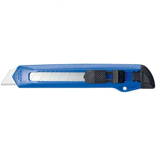 HTKNIFE.18BL; Nazītis ar fiksatoru 18mm asmeņi zils HTKNIFE.18BL; Nazītis ar fiksatoru 18mm asmeņi zils