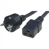 ; Cable; CEE 7/7 (E/F) plug,IEC C19 female; 2m; black; PVC; 16A; LIAN DUNG