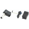 ; Plug; DC supply; female; 5,5/2,5mm; 5.5mm; 2.5mm; for cable; 9mm; 