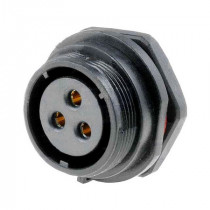 SP2112/S3; SP21; socket; female; PIN: 3; IP68; soldering; 500V; 4mm2; 30A; WEIPU