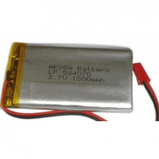 L584070; Re-battery: Li-Po; 3.7V; 1500mAh; cables; 5.8x40x70mm; CELLEVIA BATTERIES L584070; Re-battery: Li-Po; 3.7V; 1500mAh; cables; 5.8x40x70mm; CELLEVIA BATTERIES
