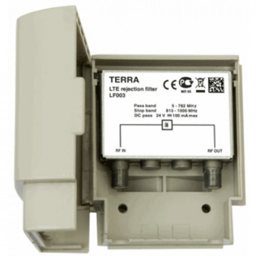LTEF003; LTE filtrs LF003 Terra laiž 5-782MHz griež 813-1000MHz >60dB masta variants