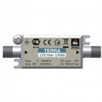 LTEF005; LTE filtrs LF005 Terra laiž 5-790MHz griež 821-1000MHz >30dB vada var. F ligzdas